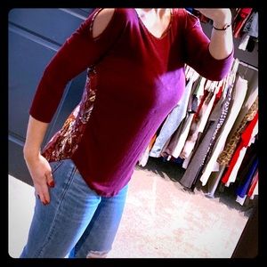 Cranberry cold shoulder